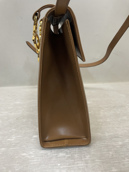 S.Ferragamo ガンチーニハンドル 2WAYバッグ ブラウン