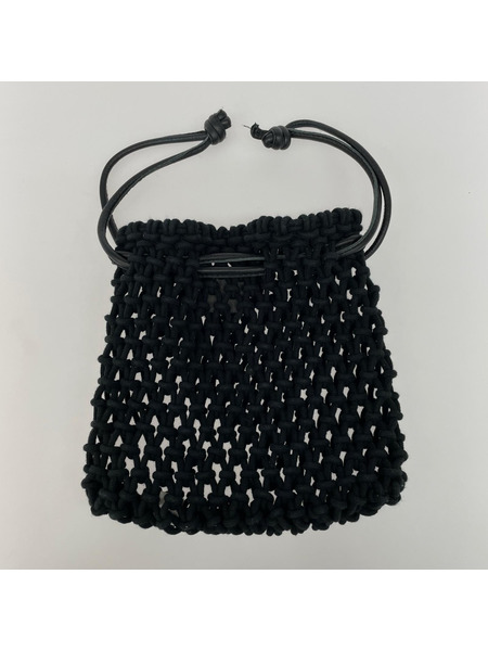 トートバッグ MAISON NH PARIS メッシュバッグ 黒