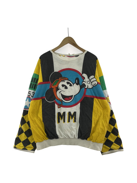80?90s/Mickey&co/リバーシブルスウェット/ミッキー（-）