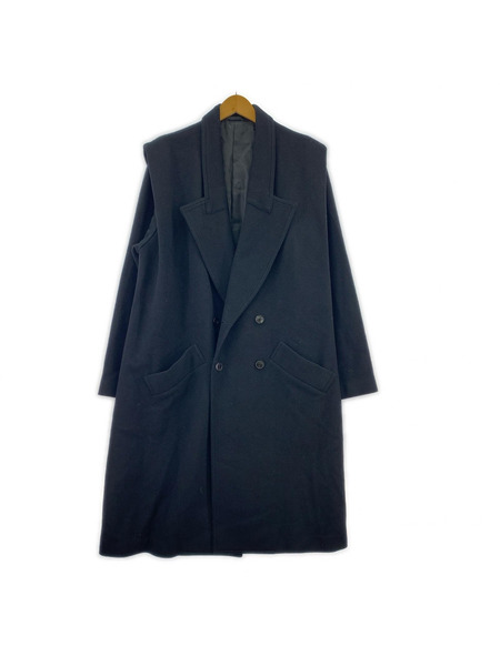 Iroquois ジャケット ウールオーバーコート 2 黒