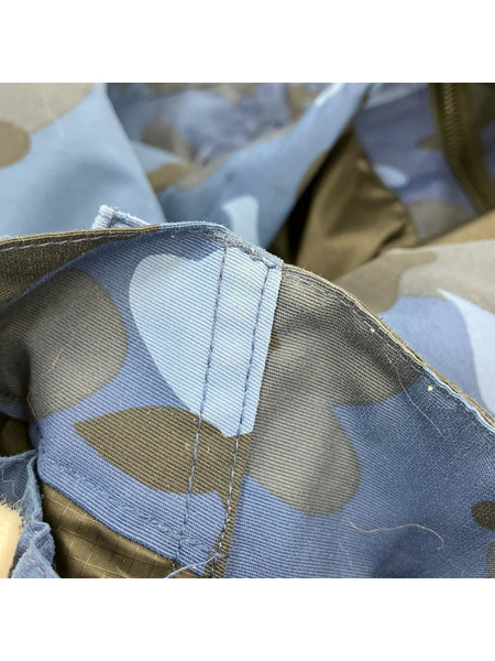 A BATHING APE マウンテンパーカ カモフラ/M/ブルー/001HJE301006X