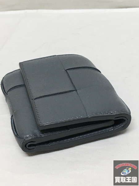 BOTTEGA VENETA マキシイントレチャート コンパクトウォレット グレー[値下]