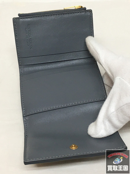 BOTTEGA VENETA マキシイントレチャート コンパクトウォレット グレー[値下]