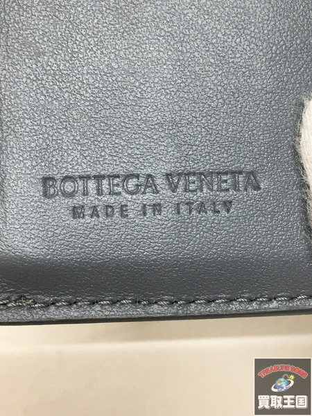 BOTTEGA VENETA マキシイントレチャート コンパクトウォレット グレー[値下]