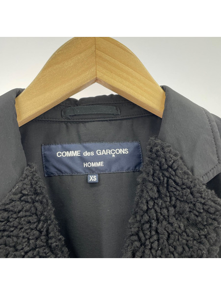 COMME des GARCONS HOMME ナイロン×ボア リバーシブルテーラードジャケット XS
