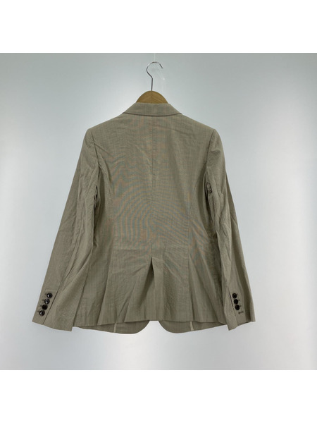 BURBERRY テーラードジャケット・ブレザー LONDON シルク混ストライプ(38)