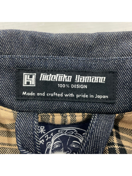 EVISU ジャケット デニム ステンカラーコート 青