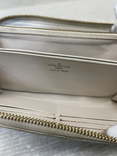 LOUIS VUITTON エキゾチックレザー クロコダイル ジッピーウォレット パドロック ベージュ[値下]