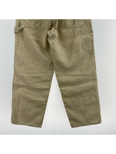 MAATEE&SONS PAINTER PANTS 強燃リネンペインターパンツ 1 ベージュ