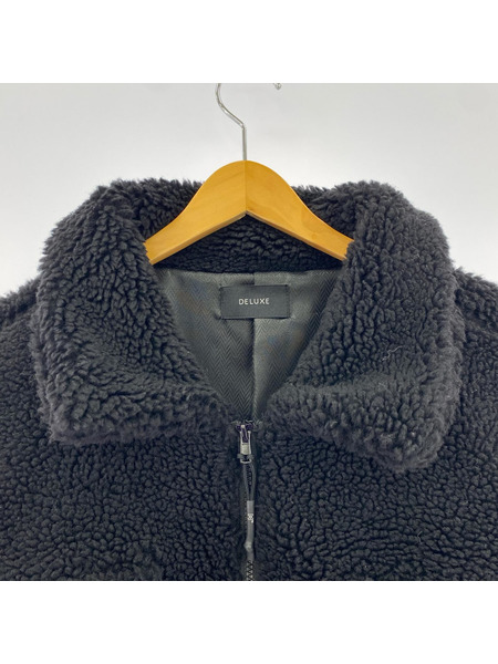 DELUXE ジャケット NEACOLA ボアジャケット (L) 黒