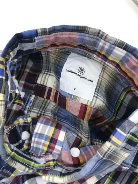 uniform experiment S Sパッチワークシャツ(2)[値下]