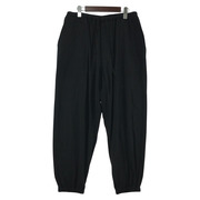 COMOLI パンツ Z01-03011/24SS/シルクネップ/ドローストリング/黒/2