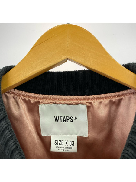 WTAPS スウェット・トレーナー 18AW CRIBS 02 JACKET RACO SATIN (X03) 黒