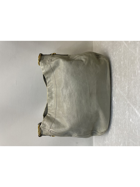 PRADA レザーワンショルダーバッグ グレー