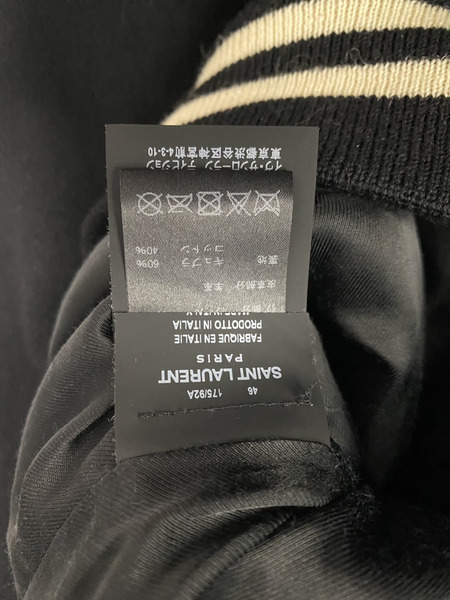 SAINT LAURENT Teddy Jacket ブラック (46) 354718