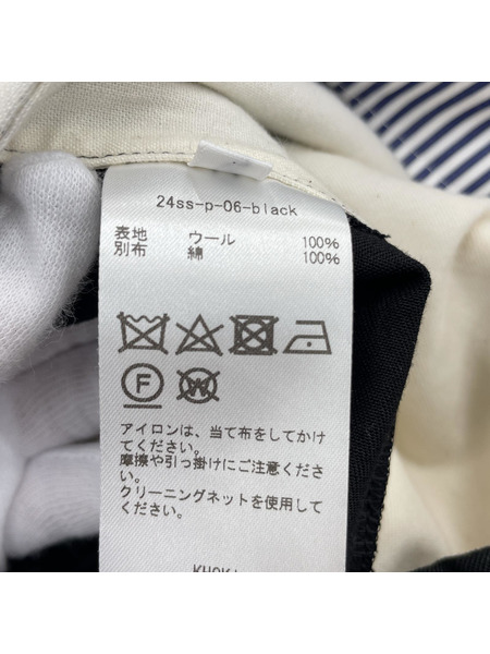 ショートパンツ KHOKI 24SS 3D CUT PANTS 2 黒[値下]