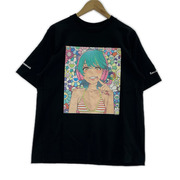mebae×村上隆 カイカイキキ プリントTee ブラック