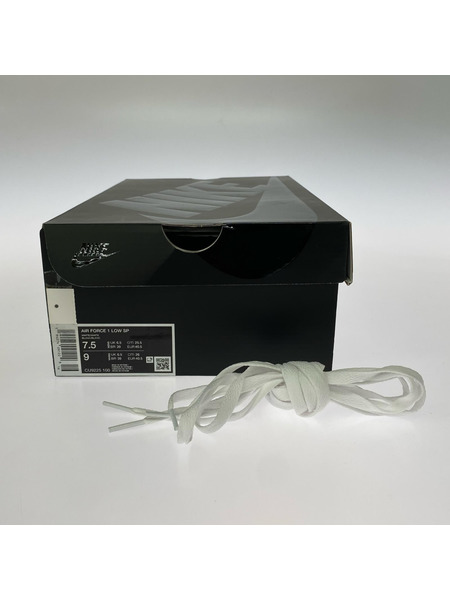 NIKE×Supreme AIR FORCE 1 LOW SP WHITE 25.5 CU9225-100