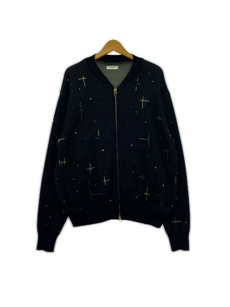 ブルゾン・ジャンパー ニットブルゾン L