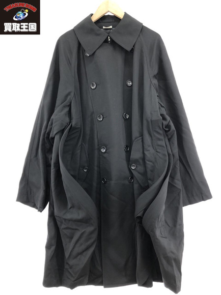 COMME des GARCONS HOMME PLUS 23SS ワイヤー入りダブルコート M[値下