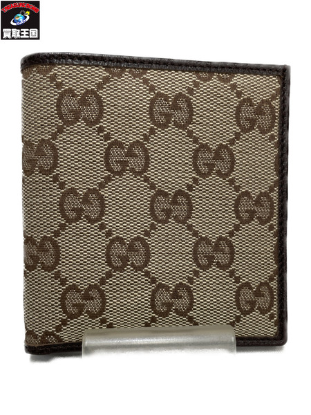 GUCCI GGキャンバス コンパクトウォレット