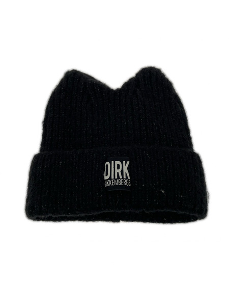 DIRK BIKKEMBERGS ニットキャップ 猫耳 ニット帽 黒