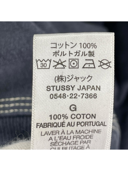 STUSSY スウェット・トレーナー Contrast Stitch Label crew sweat ネイビー L