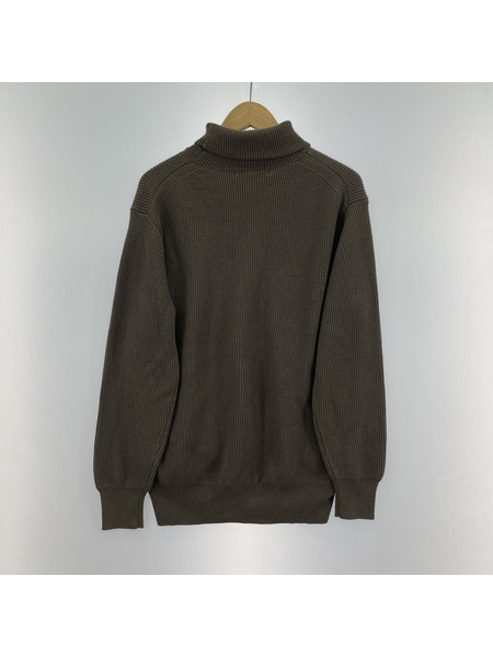 green label relaxing ニット・セーター リブタートルネックニット brown[値下]