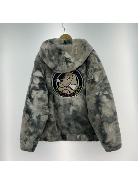 ブルゾン・ジャンパー GALFY 総柄ファージャケット (XL)