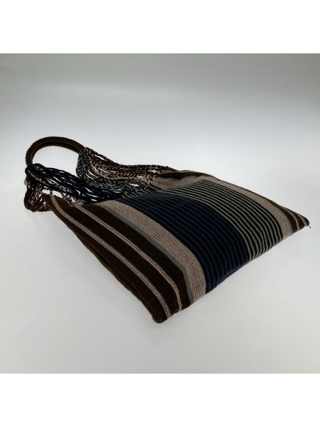 MARNI トートバッグ ストライプニット ハンモックトート