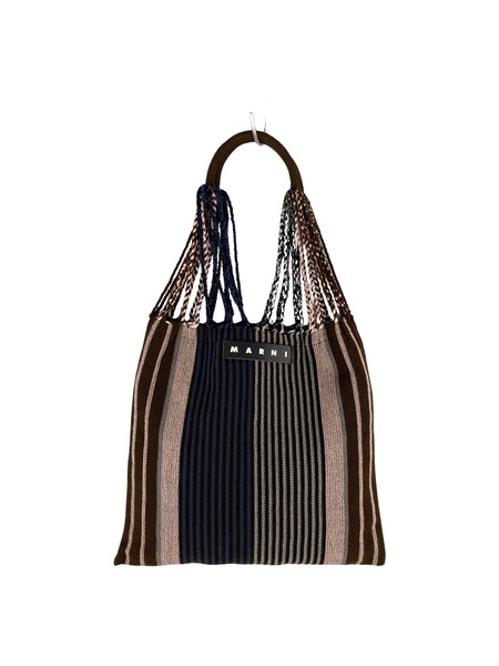 MARNI トートバッグ ストライプニット ハンモックトート