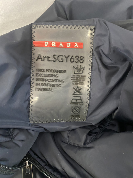 PRADA　SGY638 中綿ジャケット ネイビー