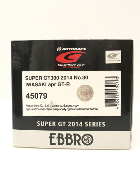 EBBRO 1/43 スーパー GT300 No.30 IWASAKI apr GT-R 2014