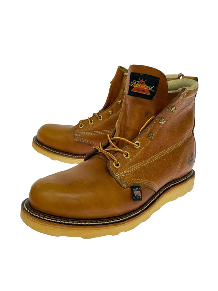 Thorogood 6 MOC TOE オイルタンレザー プレーントゥブーツ 8 1/2D