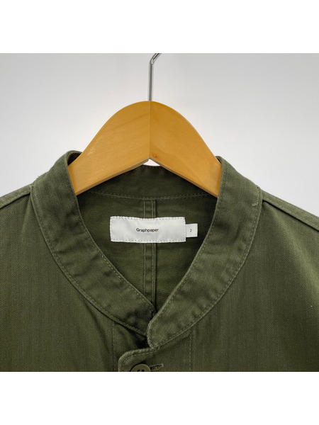 graphpaper ジャケット 22AW Suvin Herringbone Band Coverall 2[値下]