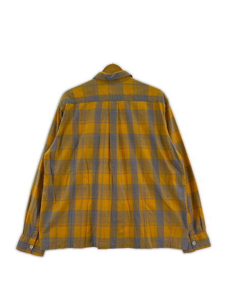 OLD・VINTAGE 長袖シャツ 60s Penney's Check shirts YEL M[値下]