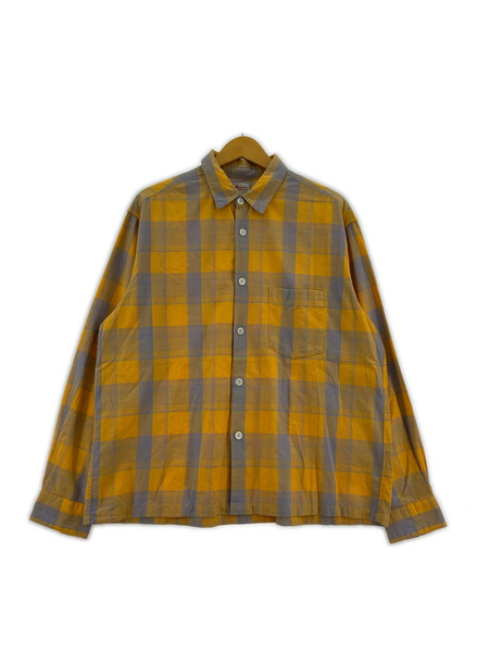 OLD・VINTAGE 長袖シャツ 60s Penney's Check shirts YEL M[値下]