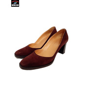 靴 HERMES スウェードパンプス 37[値下]