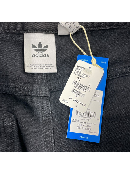 adidas デニム・ジーンズ DENIM FIREBIRD TRACKPANTS 黒
