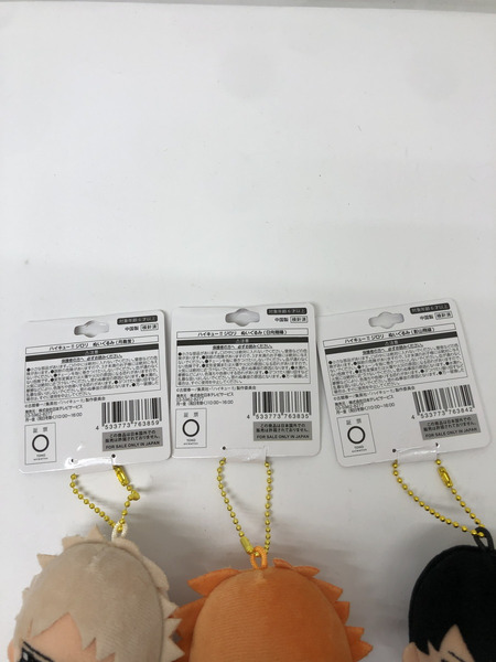 ハイキュー　ジロリ　ぬいぐるみ　月島・日向・影山セット