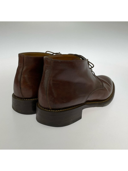 ブーツ DAMIANO CHIAPPINI チャッカブーツ 茶 (38)