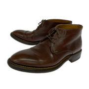 ブーツ DAMIANO CHIAPPINI チャッカブーツ 茶 (38)