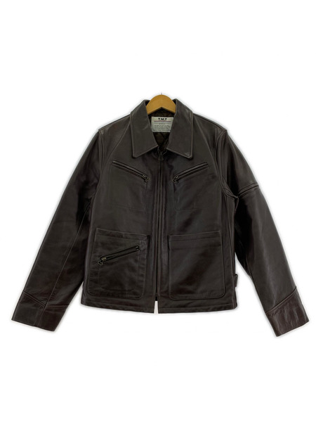 TMT レザージャケット 茶