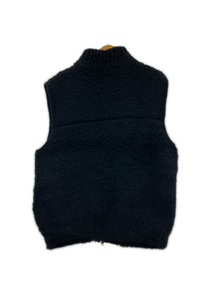 BATONER ソノ他 SHETLAND BOA KNIT VEST 3 ブラック
