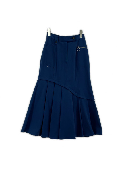 UNITED TOKYO ロングスカート ウェーブマーメイドスカート 青