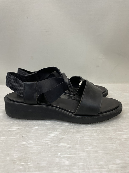 FOOT WORKS  レザー ストラップサンダル 25.5 黒
