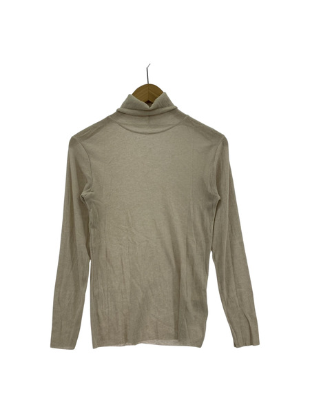 evam eva cotton turtleneck M E243K014　ベージュ