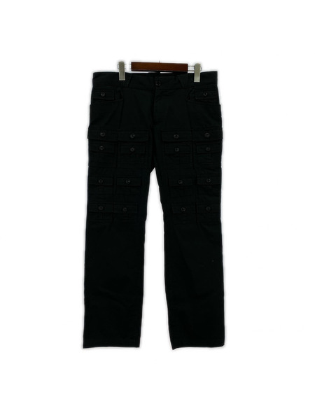 DOLCE&GABBANA パンツ 08ss Many Pockets Trousers BLK W36