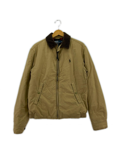 POLO RALPH LAUREN ジャケット 90s 襟コーデュロイ スイングトップ S ベージュ