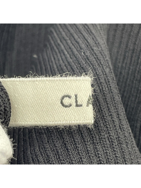 CLANE BOAT NECK BACK OPEN KNIT TOPS ブ ラック SIZE 1 19106-2072[値下]